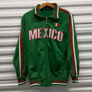 Vintage 90s Mexico Victorious Full Zip Embroidered Mens Medium Track Jacket